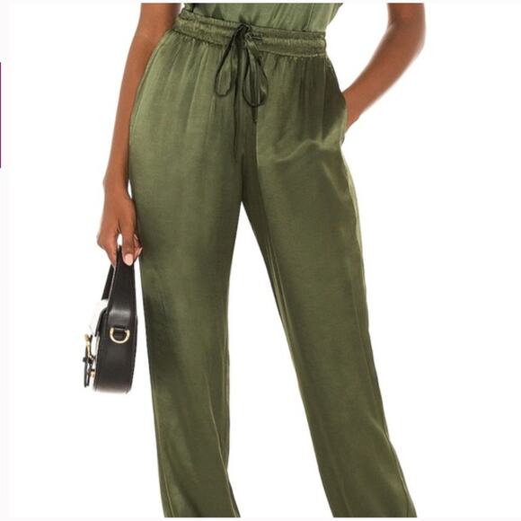 Nation LTD Hunter Green Uma Muscle Tank & Del Ray Jogger Pant Matching Set XS - Picture 15 of 16